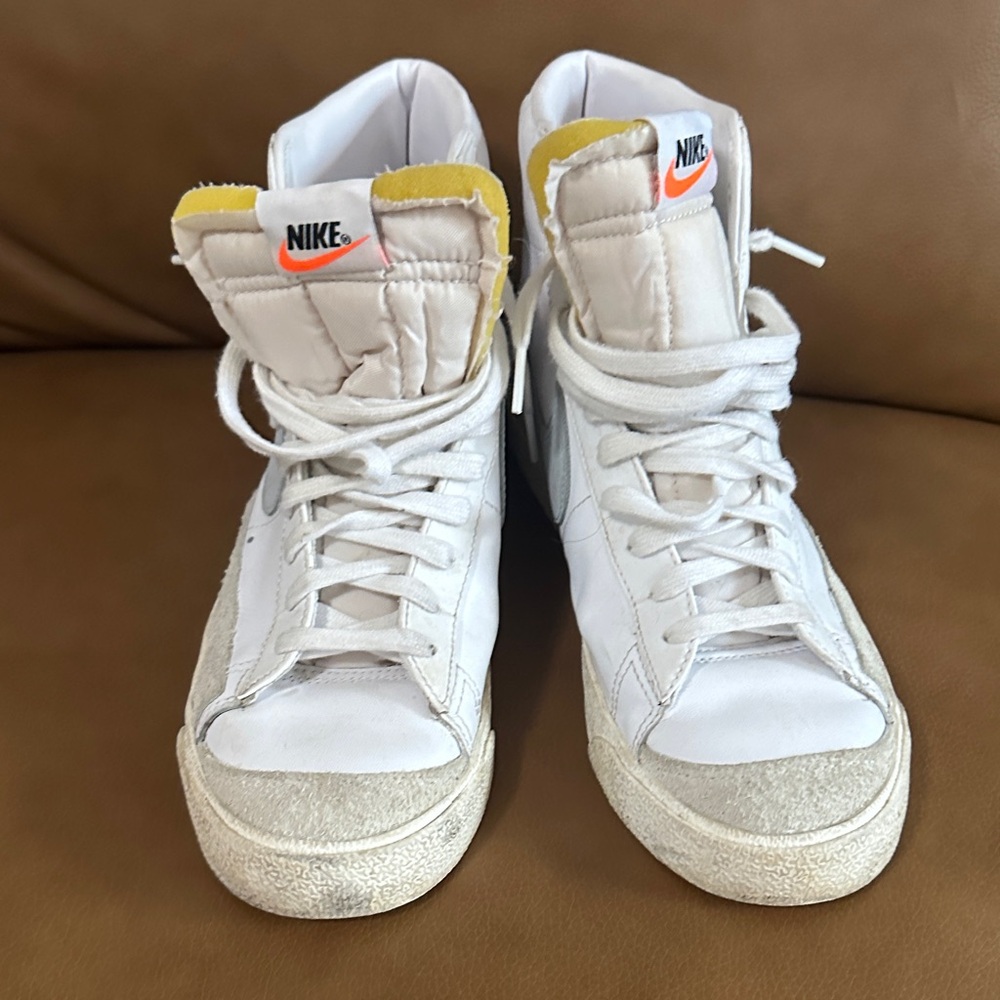 Nike White and Yellow High-Tops